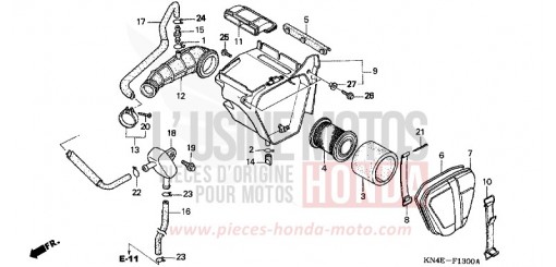 AIR CLEANER XR100R1 de 2001